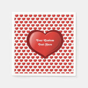 Servilleta De Papel Icono de corazón 3D