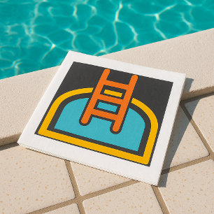 Servilleta De Papel Icono De La Piscina