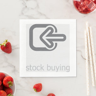 Servilleta De Papel Ícono financiero moderno de compra de acciones min