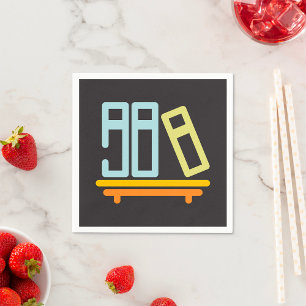 Servilleta De Papel Icono gráfico de estantería minimalista
