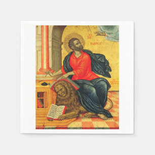 Servilleta De Papel icono ortodoxo de San Marcos Evangelista