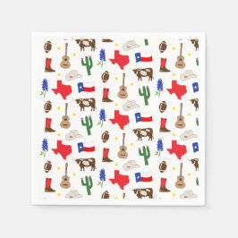 Servilleta De Papel Iconos de Texas