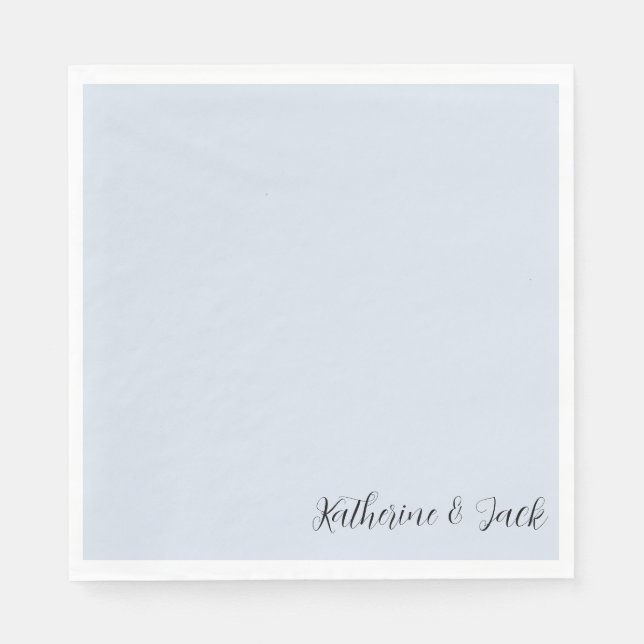 Servilleta De Papel Icy Blue Personalizado Luncheon Napkins (Anverso)