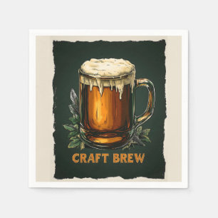 Servilleta De Papel Icy Mug del Ilustracion Craft Brew