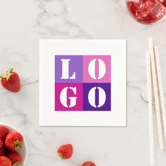 Servilleta De Papel Idea Personalizado Boda simple y elegante