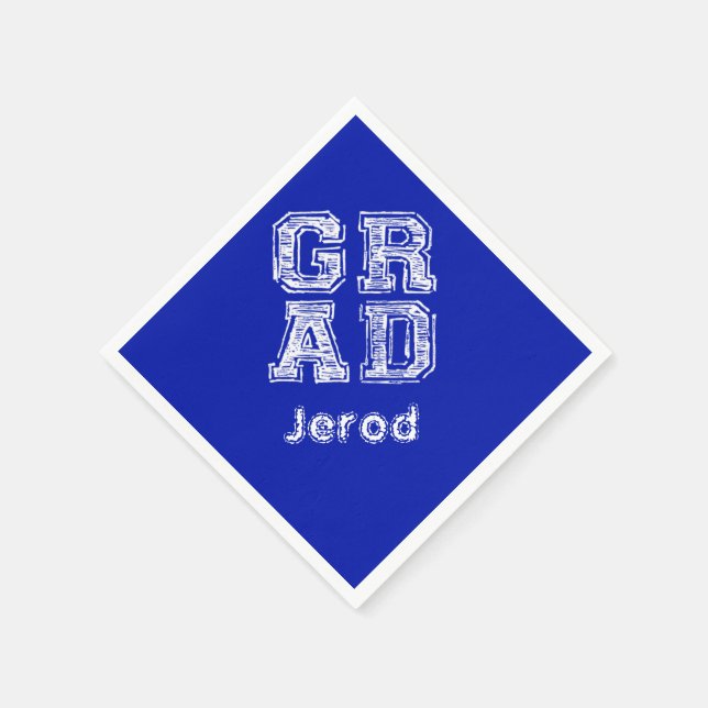 Servilleta De Papel Ideas de graduación personalizadas Estilo de table (Borde)