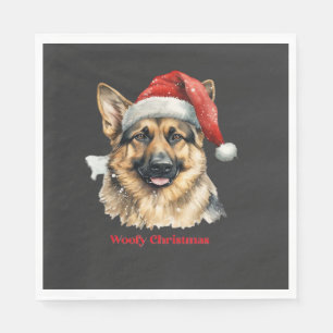 Servilleta De Papel Ideas de regalos de Navidad para perros pastor ale