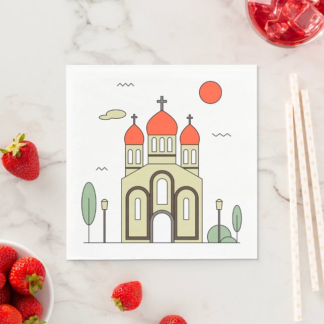 Servilleta De Papel Iglesia Ortodoxa Rusa minimalista (Subido por el creador)
