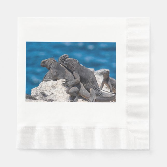 Servilleta De Papel Iguana marina (Anverso)