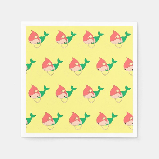 Servilleta De Papel illusima Cotton Candy Mermaid (Anverso)