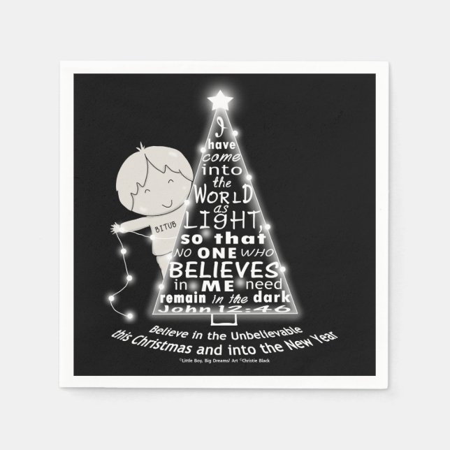 Servilleta De Papel Iluminar el árbol (Anverso)