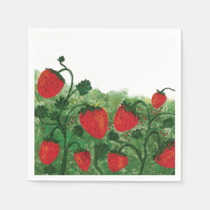 Servilleta De Papel Ilustracion acuático Strawberry Field