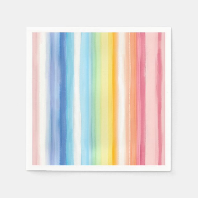 Servilleta De Papel Ilustración arcoiris (Anverso)