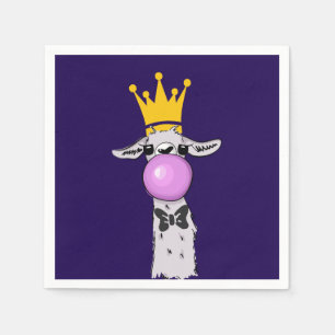 Servilleta De Papel Ilustracion Cute Funny Llama