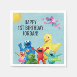 Servilleta De Papel Ilustracion de caracteres de Plaza Sésamo