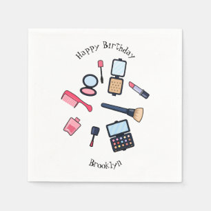 Servilleta De Papel Ilustracion de cosméticos/personalizados de maquil