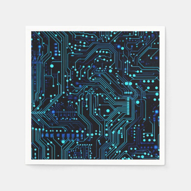 Servilleta De Papel Ilustracion de diseño de placa de circuito (Anverso)