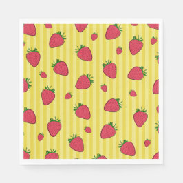 Servilleta De Papel Ilustracion de fresas
