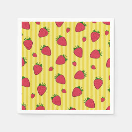 Servilleta De Papel Ilustracion de fresas