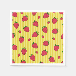 Servilleta De Papel Ilustracion de fresas