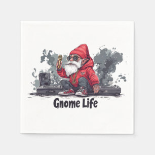 Servilleta De Papel Ilustración de Gnome Hip Hop - Vida de Gnome