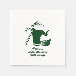 Servilleta De Papel Ilustración de invierno