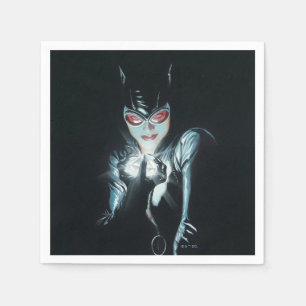 Servilleta De Papel Ilustración de la portada de Batman Catwoman Caras