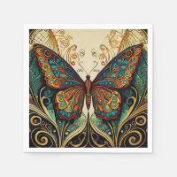 Ilustracion de mariposa colorida