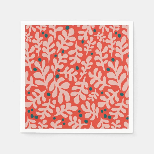 Servilleta De Papel Ilustracion de Navidades de mano sorda (Anverso)