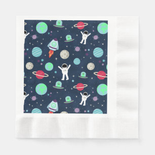 Servilleta De Papel Ilustración de patrón espacial
