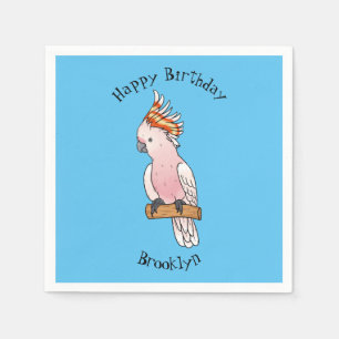 Servilleta De Papel Ilustracion de personalizado de aves de la cacatúa