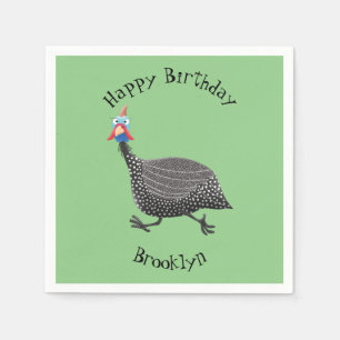 Servilleta De Papel Ilustracion de personalizado de aves divertidos de