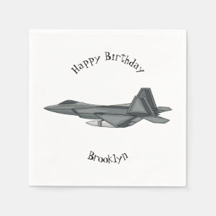 Servilleta De Papel Ilustracion de personalizado de aviones de combate