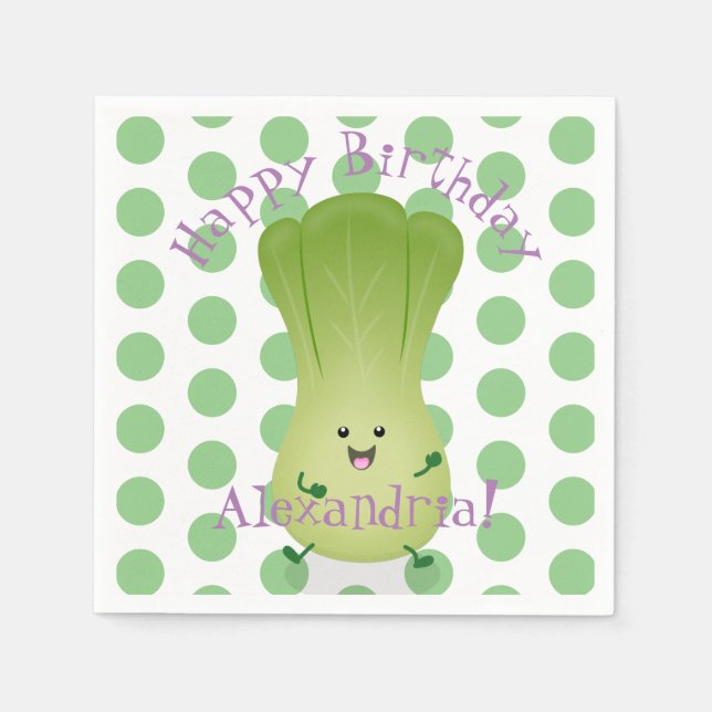 Servilleta De Papel Ilustracion de personalizado de bebé choy (Anverso)
