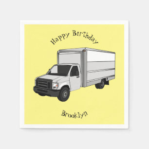 Servilleta De Papel Ilustracion de personalizado de camiones de cajas