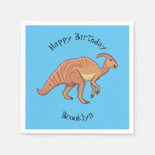 Servilleta De Papel Ilustracion de personalizado de dinosaurios de par