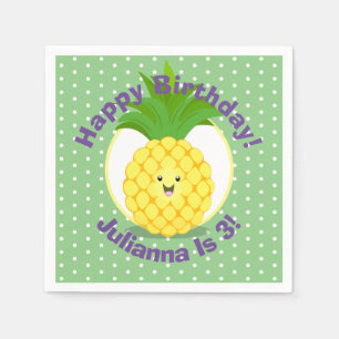 Servilleta De Papel Ilustracion de personalizado de fruta tropical de 