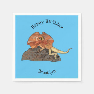 Servilleta De Papel Ilustracion de personalizado de lagarto de cuello