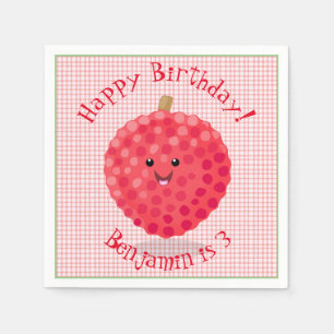 Servilleta De Papel Ilustracion de personalizado de linché rosado