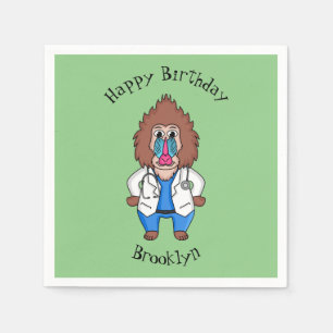 Servilleta De Papel Ilustracion de personalizado de médica de mandrile
