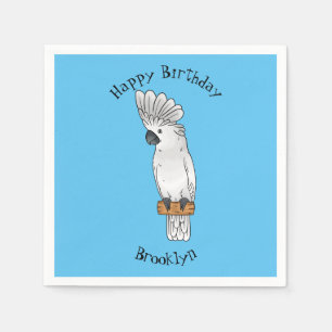 Servilleta De Papel Ilustracion de personalizado de pájaro de paraguas