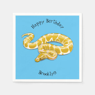Servilleta De Papel Ilustracion de personalizado de pitón birmano