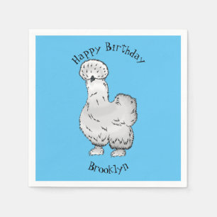 Servilleta De Papel Ilustracion de personalizado de pollo de Silkie