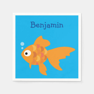 Servilleta De Papel Ilustracion de pescado de oro