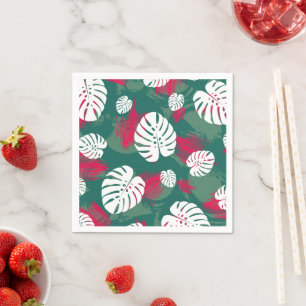 Servilleta De Papel Ilustración de planta tropical