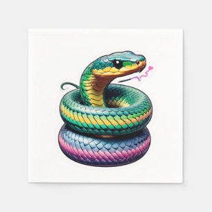 Servilleta De Papel Ilustracion de serpiente suave