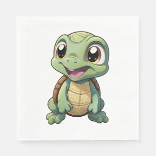 Servilleta De Papel Ilustración de tortuga de dibujos animados Copiar 