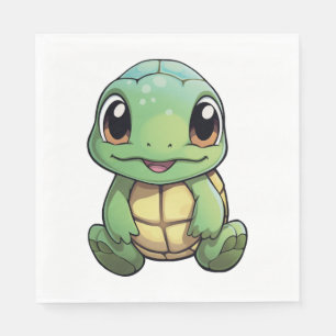 Servilleta De Papel ilustracion de tortuga personalizado