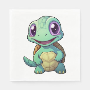 Servilleta De Papel ilustracion de tortuga personalizado