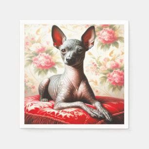 Servilleta De Papel Ilustracion de Xoloitzcuintle